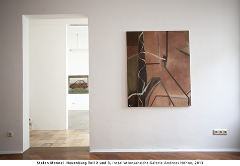 Stefan Mannel  Neuenburg Teil 2 und 3, Installationsansicht Galerie Andreas Hhne, 2013 